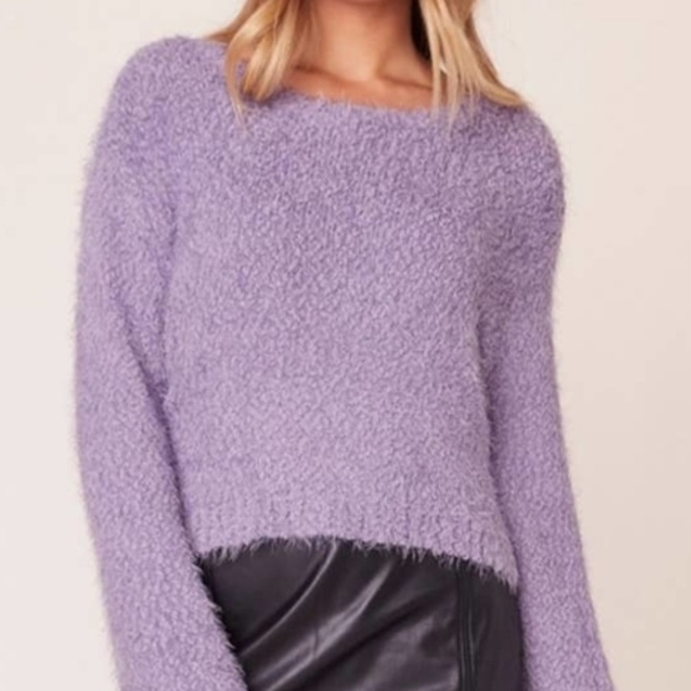 BB Dakota Soft Purple Crew Neck Sweater Womens Size XS NWOT